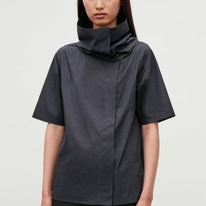 COS statement high neck shirt cotton   US 6
